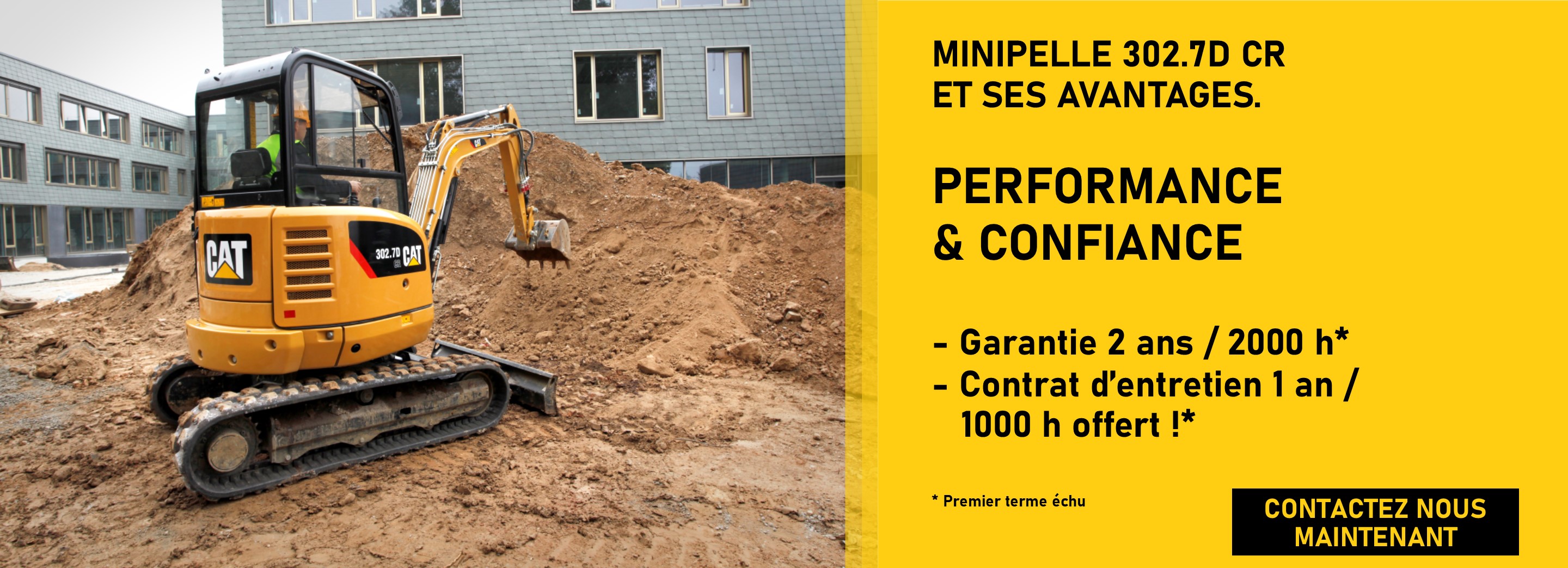 Minipelle Cat® 302.7D CR et ses avantages